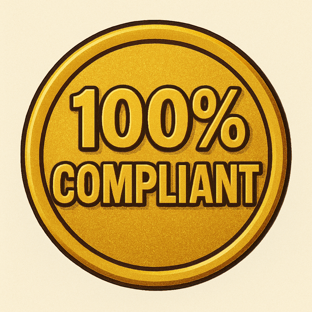 100% Compliant